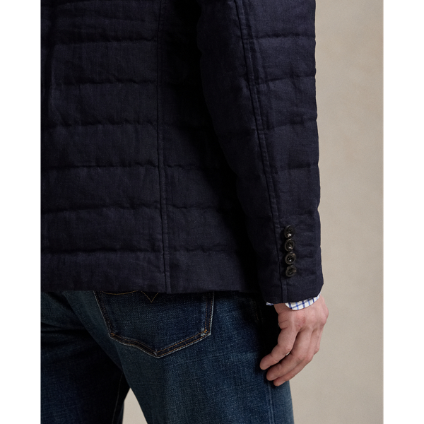 Quilted Linen Down Jacket