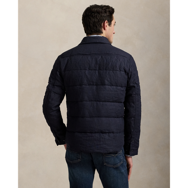 Quilted Linen Down Jacket