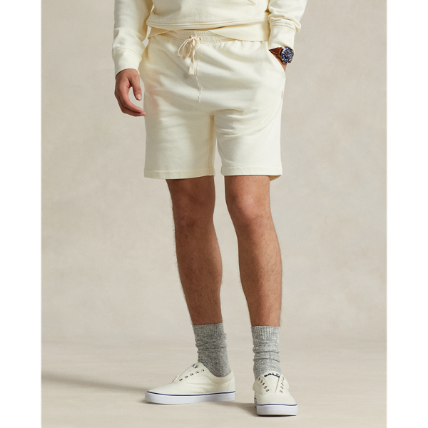 6.5-Inch Loopback Fleece Short Polo Ralph Lauren in Clubhouse Cream 4