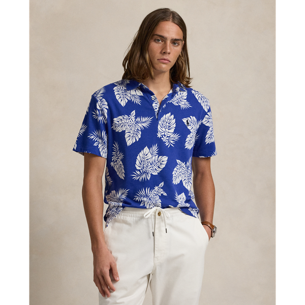 Custom Slim Fit Monstera Spa Terry Polo