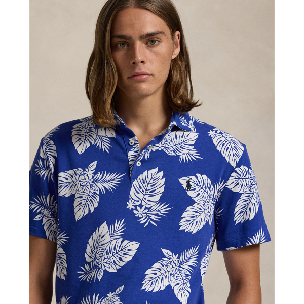 Custom Slim Fit Monstera Spa Terry Polo