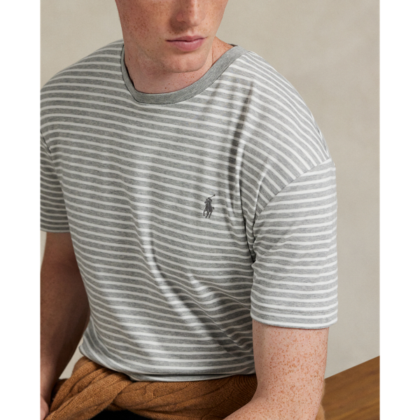 Classic Fit Striped Soft Cotton T-Shirt
