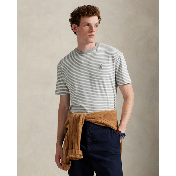 Classic Fit Striped Soft Cotton T-Shirt