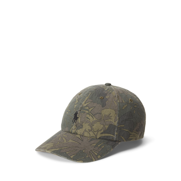 Palm-camo Twill Ball Cap For Men 