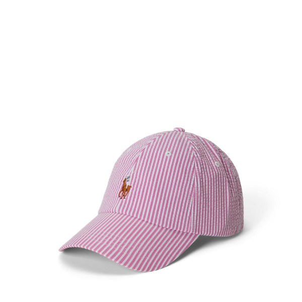 Baseballkappe aus Seersucker
