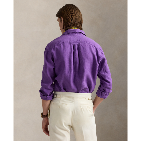 Classic Fit Linen Popover Workshirt