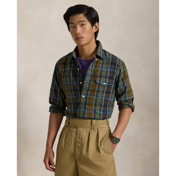 Classic Fit Madras Popover Shirt