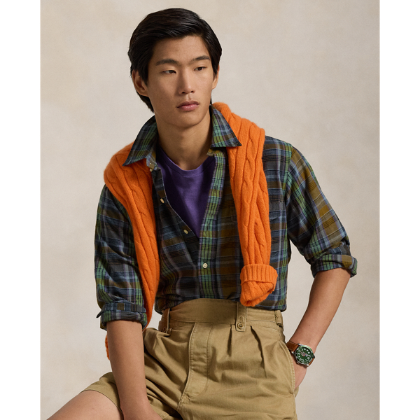 Classic Fit Madras Popover Shirt