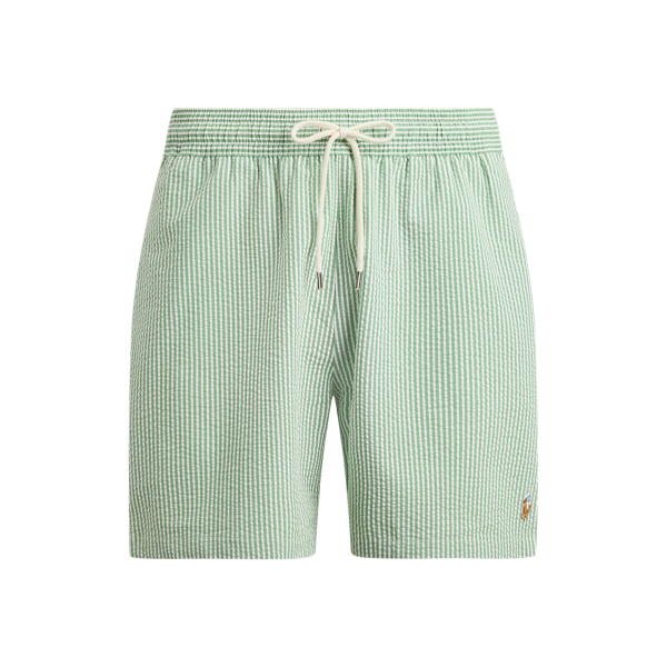 Pistachio Seersucker 14.5 cm Traveller Swimming Trunk Polo Ralph Lauren 1
