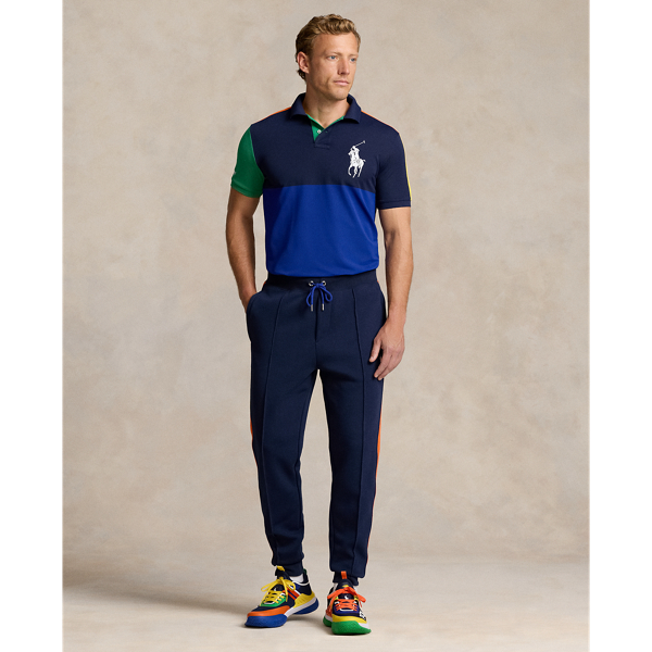 Polo shirt with sweatpants best sale