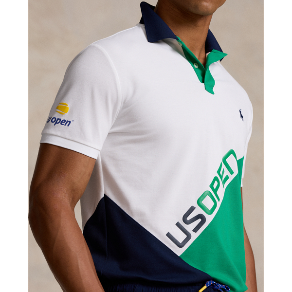 Ceramic White Multi US Open Performance Mesh Polo Shirt Polo Ralph Lauren 6