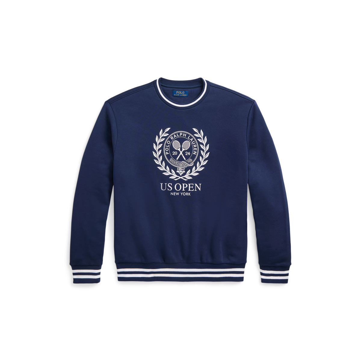 POLO Ralph Lauren Crest Navy Blue Fleece Crewneck Sweatshirt Sz 3XB *NEW* newest $168