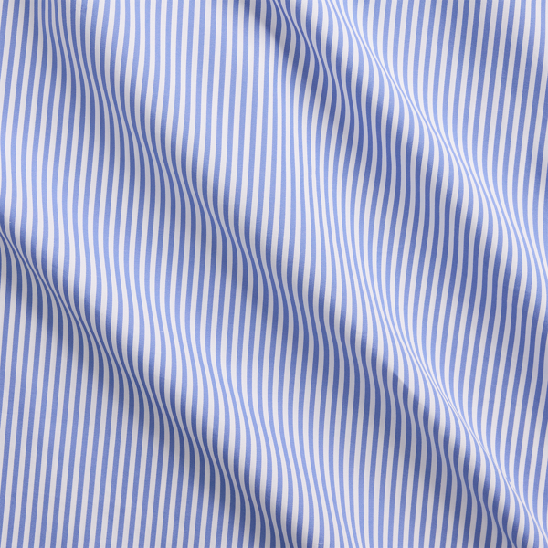 Custom Fit Crest Striped Poplin Shirt
