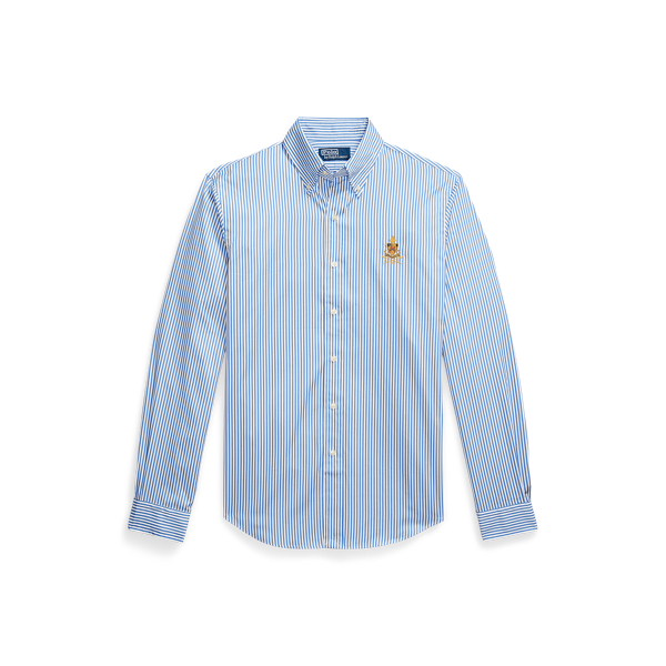 Custom Fit Crest Striped Poplin Shirt