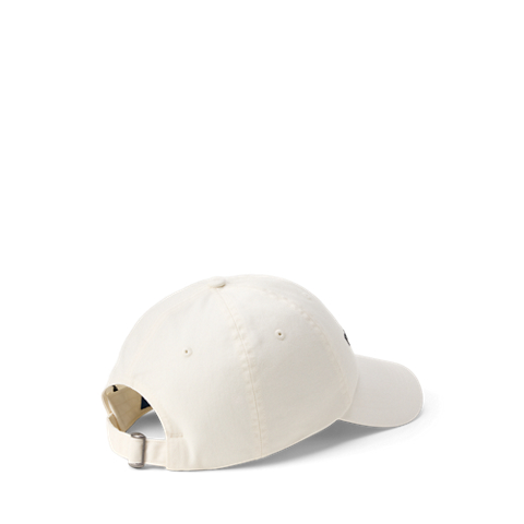 Женская кепка Ralph Lauren Cotton Twill Ball, цвет: Белый