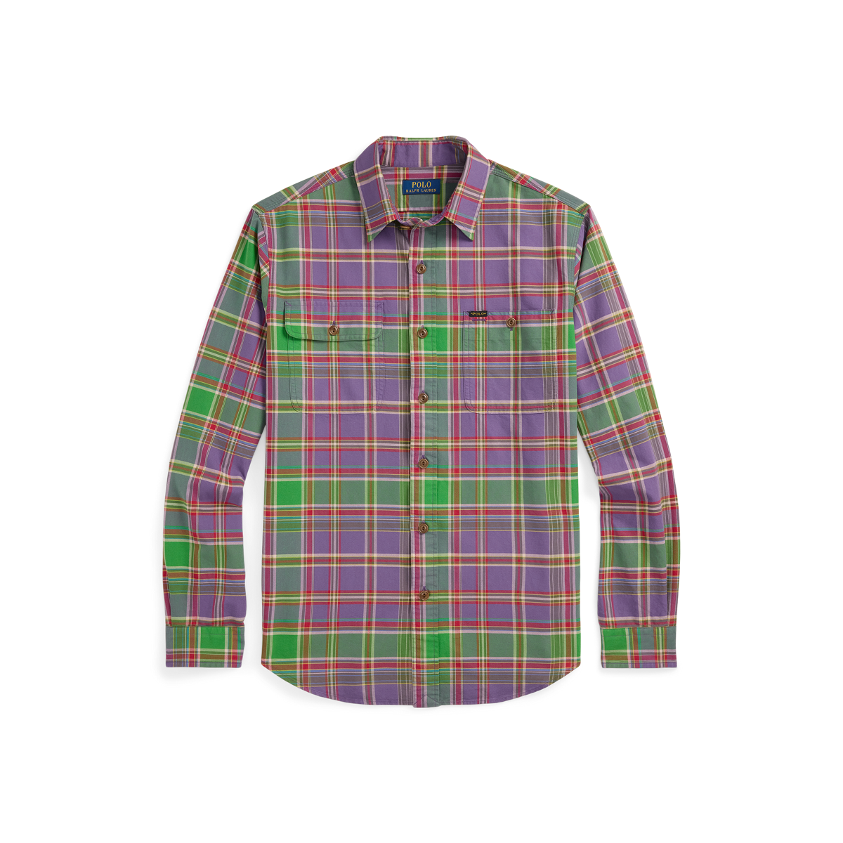 シャツ RALPH LAUREN Classic Fit Plaid Oxford Shirt s7-AI710958146001_lifestyle?