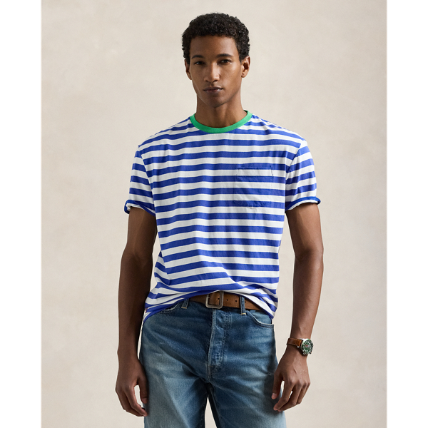 Classic Fit Striped Jersey T Shirt