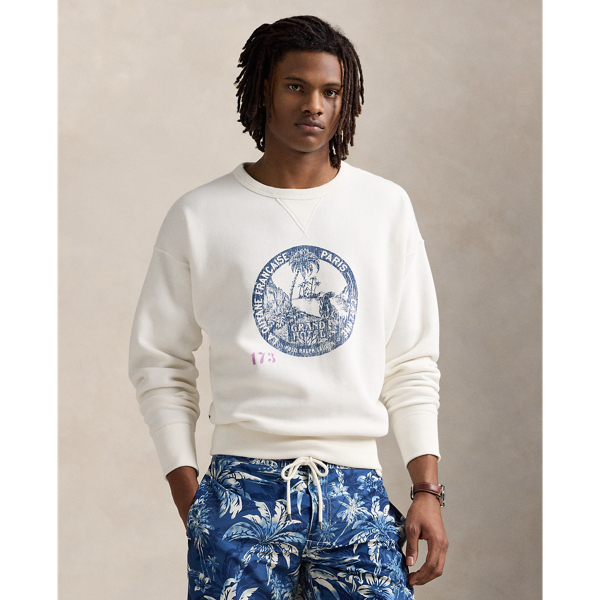 Ralph lauren white zip up hoodie online