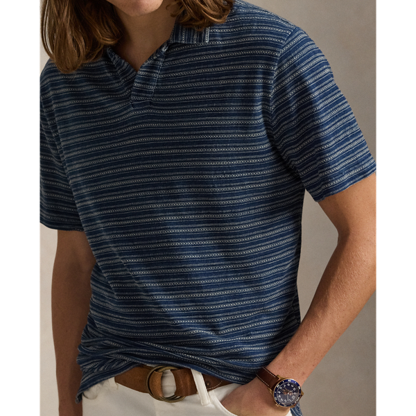 Striped Soft Cotton Polo Shirt