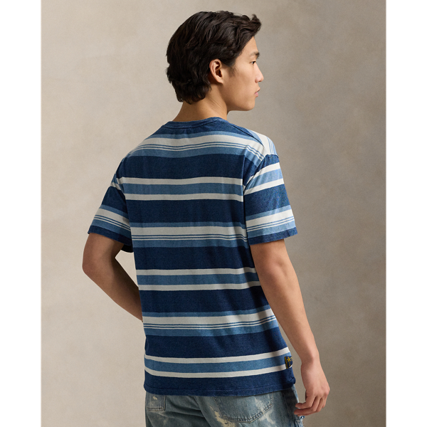 Classic Fit Striped Cotton-Linen T-Shirt