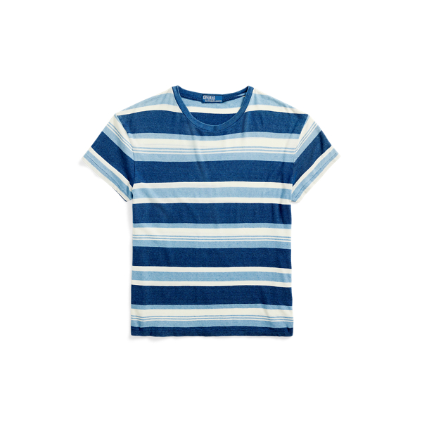 Classic Fit Striped Cotton-Linen T-Shirt