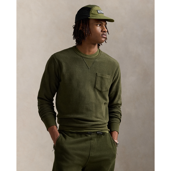 Company Olive Fleece Hybrid Sweatshirt Polo Ralph Lauren 1