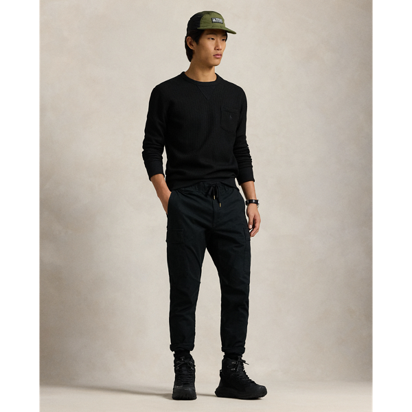 Polo Ralph Lauren 스트레치 와플 니트 스웨트셔츠 폴로 블랙 4
