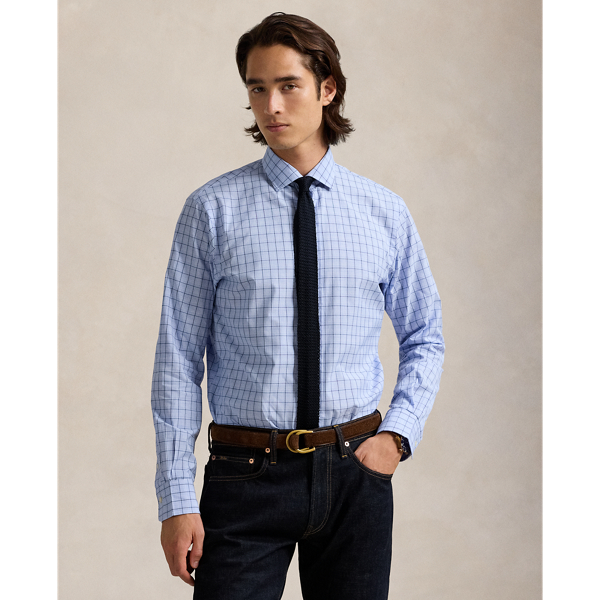 Classic Fit Checked Poplin Shirt