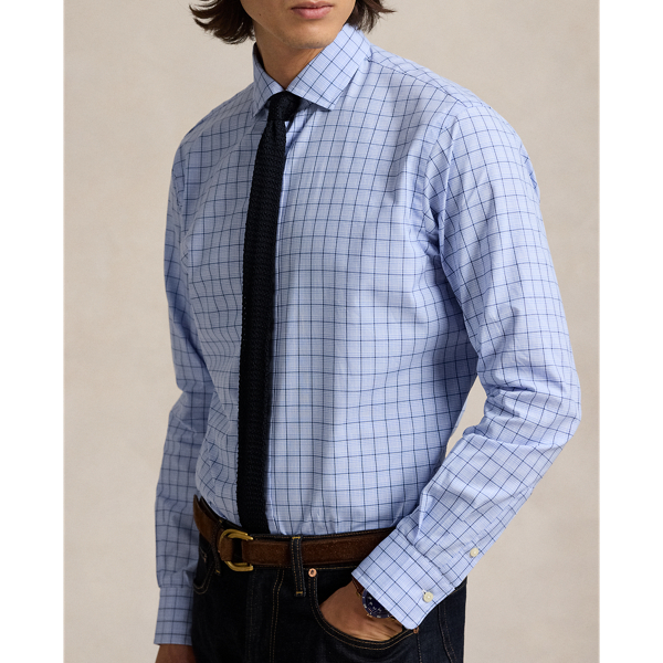 Classic Fit Checked Poplin Shirt