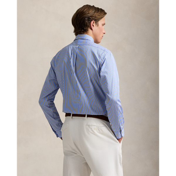Classic Fit Striped Poplin Shirt