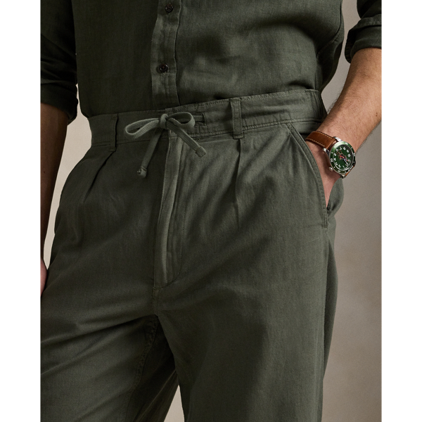 Polo Prepster Linen-Cotton Easy Trouser for Men Ralph Lauren® UK