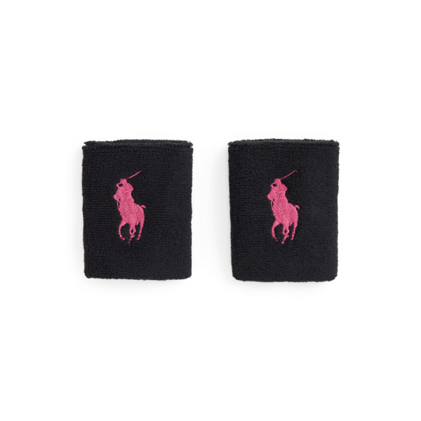 Polo Black Pink Pony Terry Wristbands Polo Ralph Lauren 1