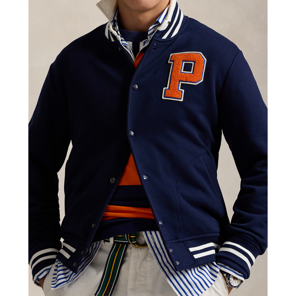 Polo ralph lauren fleece baseball jacket hotsell