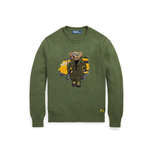 Hiking Bear Wool Sweater