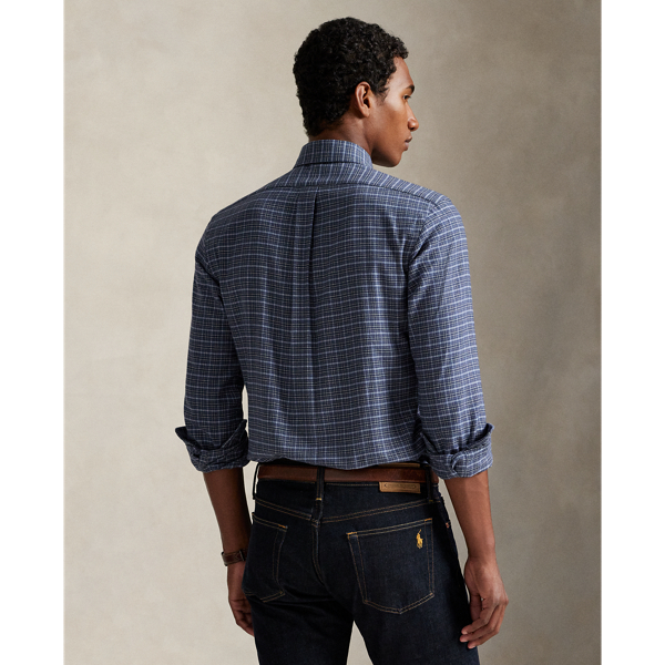 Custom-Fit Karo-Funktionshemd aus Twill