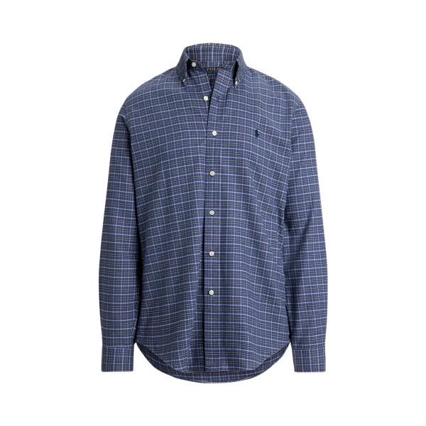 Custom-Fit Karo-Funktionshemd aus Twill