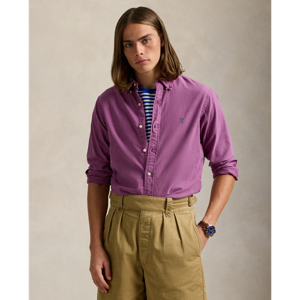 Tシャツ・カットソー Ralph Lauren Custom-Fit Garment Dyed Oxford Shirt s-l400.jpg