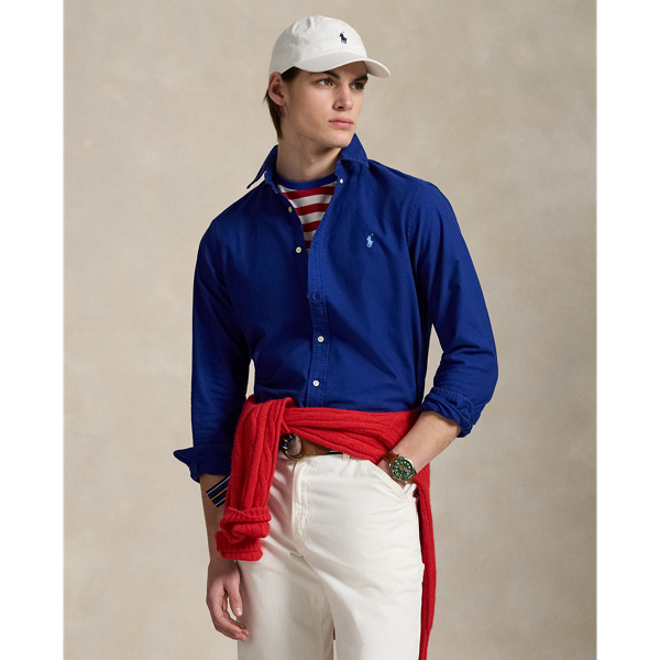 Custom Fit Garment-Dyed Oxford Shirt