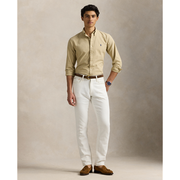 Slim Fit Garment-Dyed Oxford Shirt 