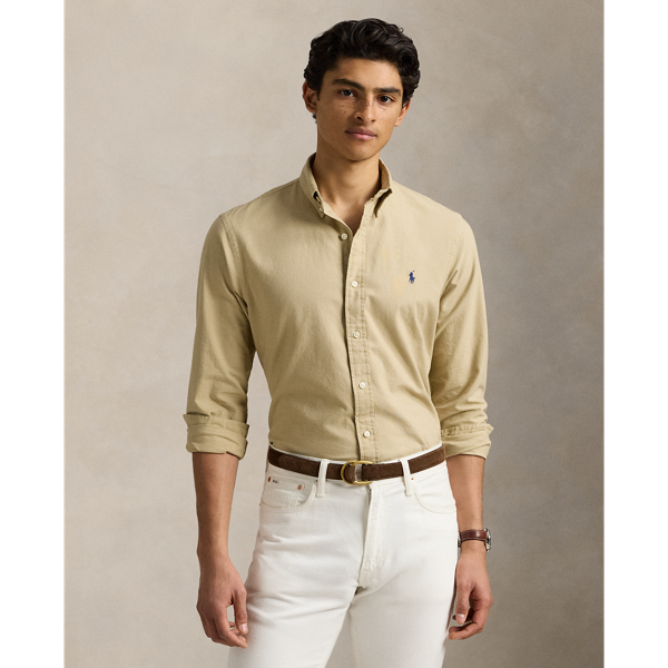 Slim Fit Garment-Dyed Oxford Shirt 