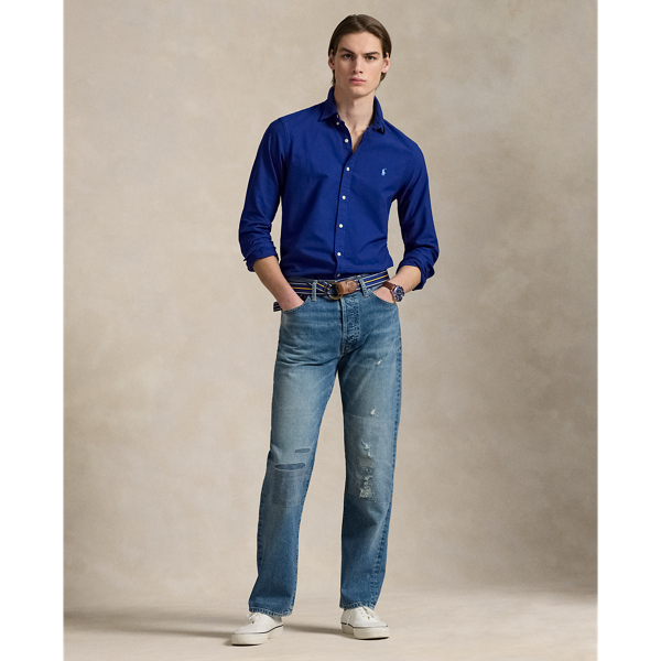 Slim Fit Garment-Dyed Oxford Shirt 