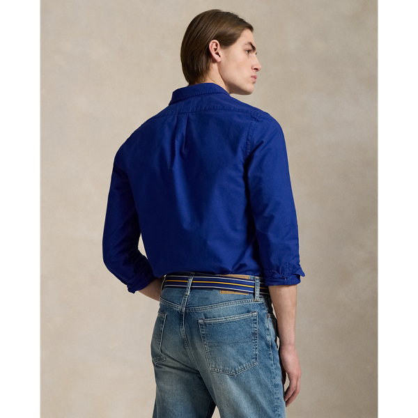 Slim Fit Garment-Dyed Oxford Shirt 