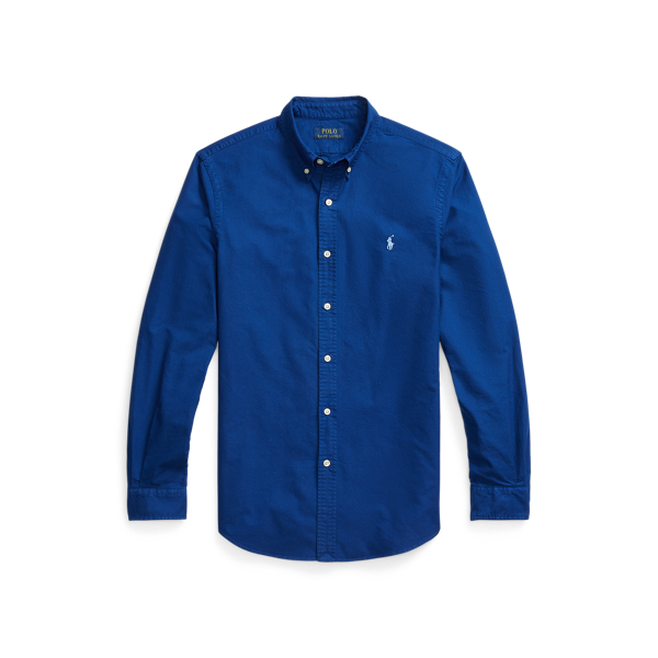 Slim Fit Garment-Dyed Oxford Shirt 