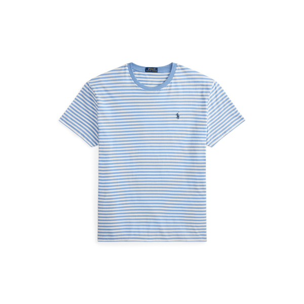 Bristol Blue/White Classic Fit Striped Jersey T-Shirt Polo Ralph Lauren 2