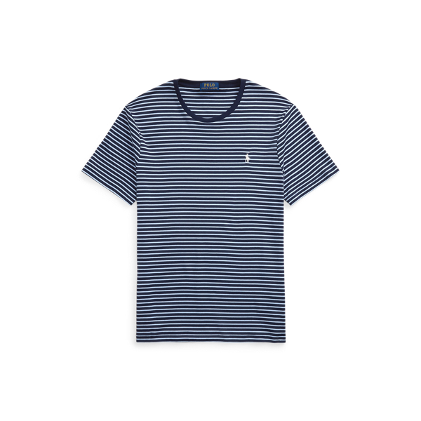 Custom Slim Striped Soft Cotton T-Shirt for Men | Ralph