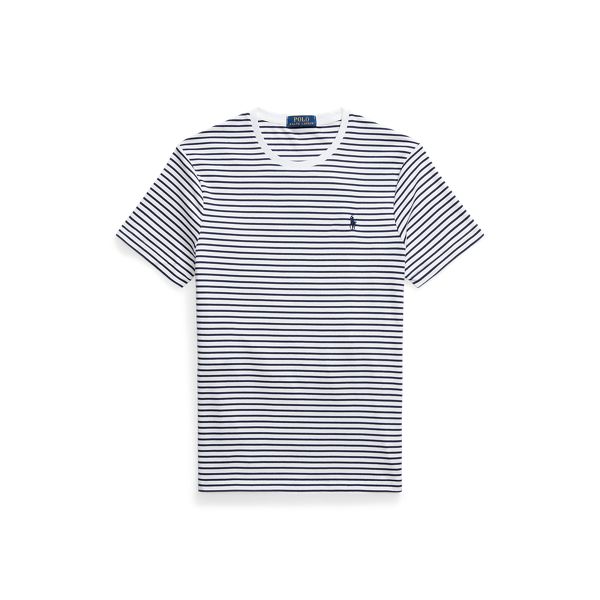 Tシャツ・カットソー Ralph Lauren SLIM FIT STRIPED SHIRT Custom Slim Fit Striped Jersey T-Shirt for Men | Ralph