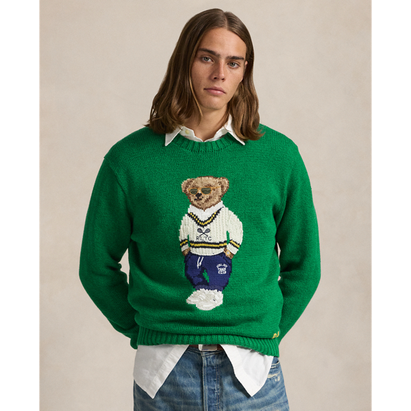 Polo Ralph Lauren Bear Sweater mens small factory