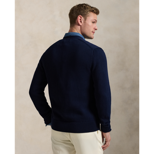POLO RALPH LAUREN コットン Vネック カーディガン ケーブルニット コットン Vネック カーディガン | POLO RALPH