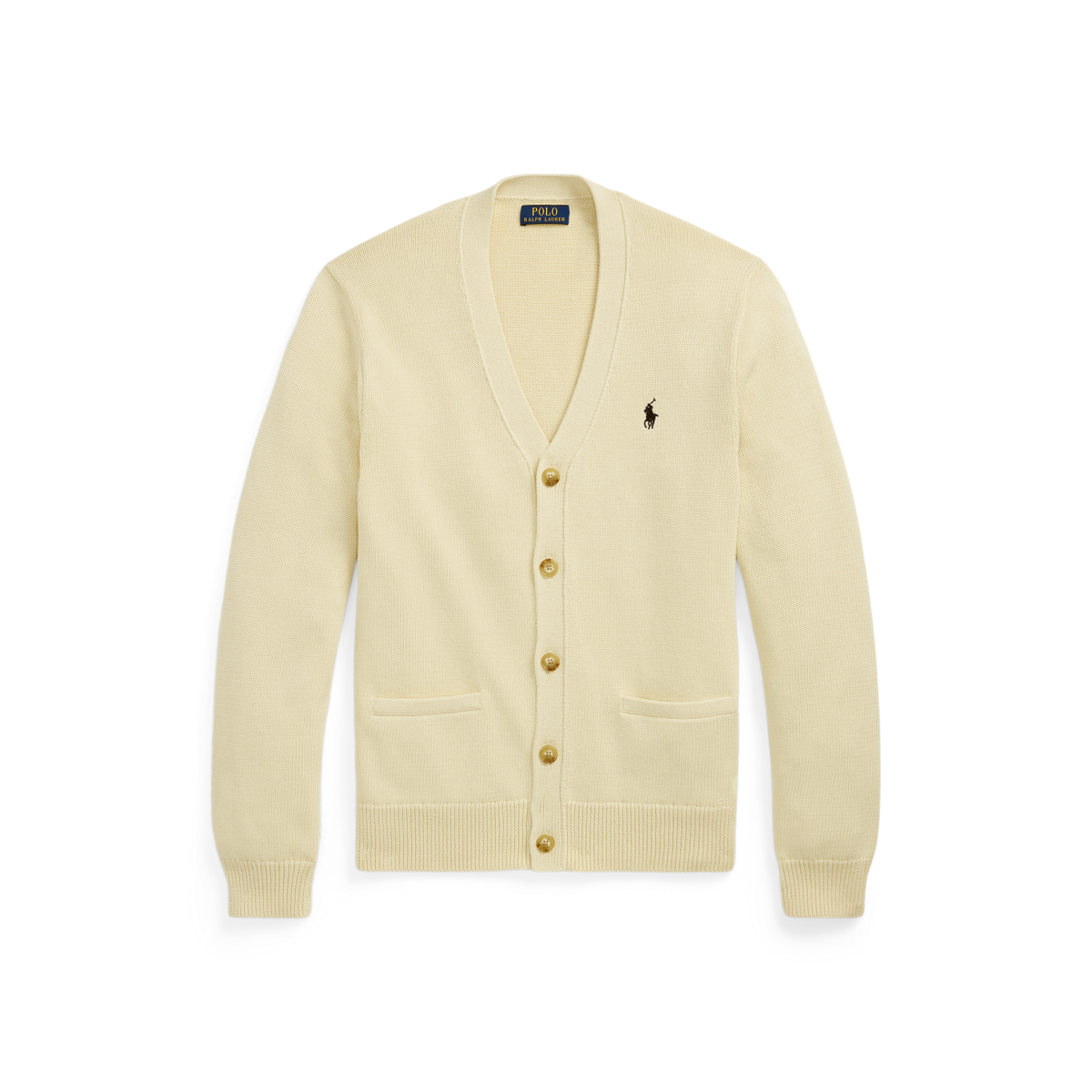 Polo ベア コットン Vネック カーディガン