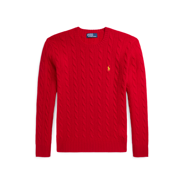 RL2000 Red Lunar New Year Cable-Knit Sweater Polo Ralph Lauren 1